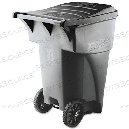 OEM#: FG9W2200GRAYBRUTE ROLL-OUT HEAVY-DUTY CONTAINER, 95 GAL, POLYETHYLENE, GRAY by Rubbermaid Medical Division
