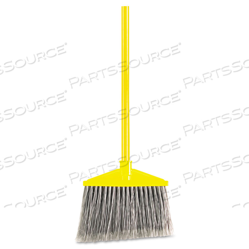 OEM#: FG637500GRAY7920014588208, ANGLED LARGE BROOM, 46.78 HANDLE, GRAY/YELLOW by Rubbermaid Medical Division