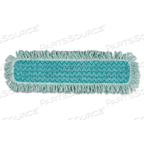 OEM#: FGQ42600GR00HYGEN MICROFIBER FRINGED DUST MOP PAD, 24W X 9D, GREEN by Rubbermaid Medical Division