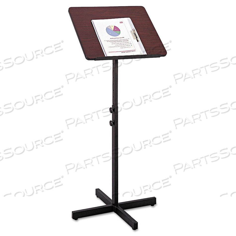 OEM#: 8921MHADJUSTABLE SPEAKER STAND, 21 X 21 X 29.5 TO 46, MAHOGANY/BLACK by Safco