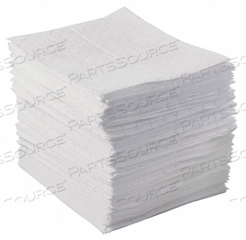 OEM#: BPO100ABSORB PAD OIL-BASED LIQUIDS WHITE PK100 by Brady Americas