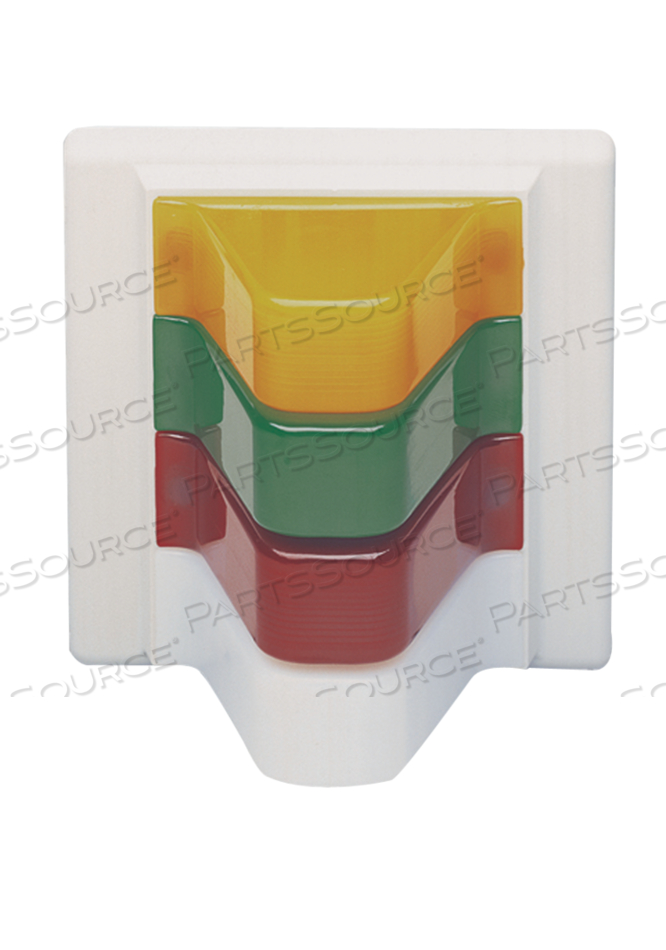 4-BULB ADDRESSABLE DOME/ZONE LT—AMBER/GREEN/RED/WHITE LENSES