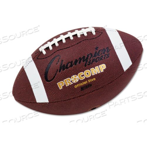 OEM#: CF100PRO COMPOSITE FOOTBALL, OFFICIAL SIZE, BROWN by Champion Sports
