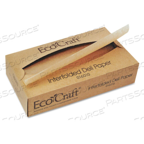 OEM#: 1601016010ECOCRAFT INTERFOLDED SOY WAX DELI SHEETS, 10 X 10.75, 500/BOX, 12 BOXES/CARTON by Bagcraft