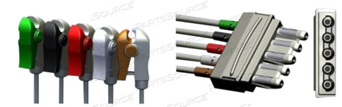 OEM#: LW-3090S51/5ASHIELDED LEADWIRE, 5 LEADS, 51 IN by Advantage Medical Cables, Inc (AMC a LifeSync Company)