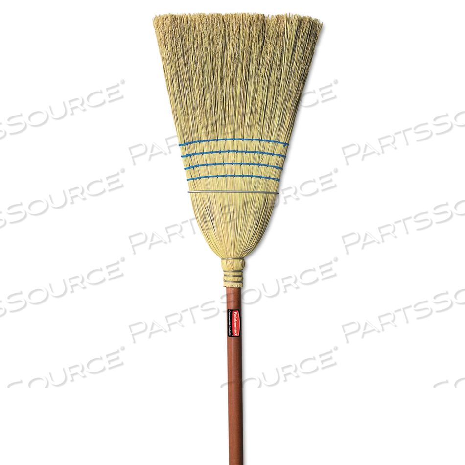 OEM#: FG638300BLUECORN-FILL BROOM, CORN FIBER BRISTLES, 38 OVERALL LENGTH, BLUE by Rubbermaid Medical Division