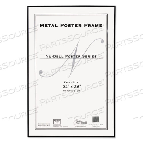 OEM#: 31242METAL POSTER FRAME, PLASTIC FACE, 24 X 36, BLACK by Nudell Office Products