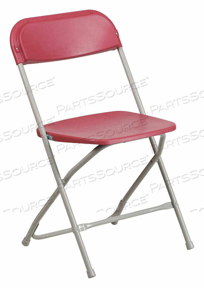 OEM#: LE-L-3-RED-GGFLASH FURNITURE PREMIUM PLASTIC FOLDING CHAIR - RED - HERCULES SERIES by Flash Furniture
