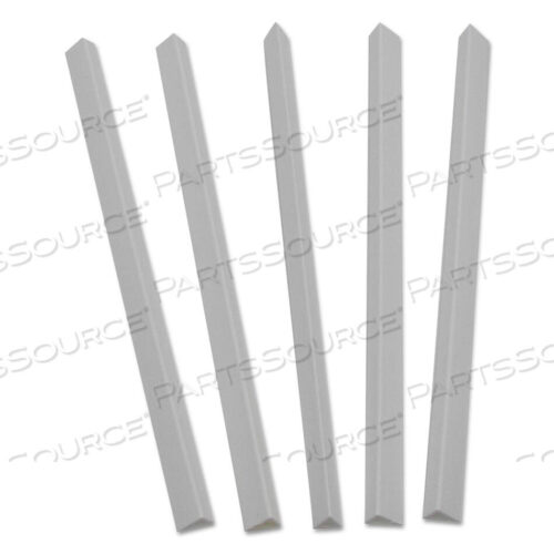 OEM#: 34227SLIDE N GRIP BINDING BARS, 60-SHEET CAPACITY, 11 X 0.5, WHITE, 100/BOX by C-Line