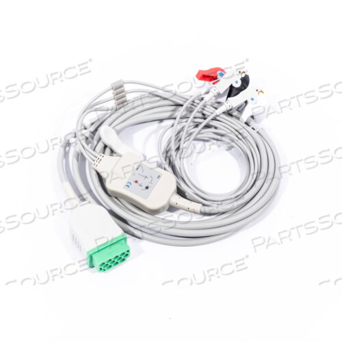 Replaces Advantage Medical Cables, Inc (AMC a LifeSync Company) CB-723006R-PCABLE ASSY ECG 3 LEAD W/GRAB A