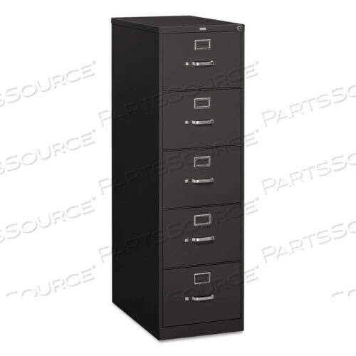 OEM#: H315C.P.S310 SERIES VERTICAL FILE, 5 LEGAL-SIZE FILE DRAWERS, CHARCOAL, 18.25 X 26.5 X 60 by HON