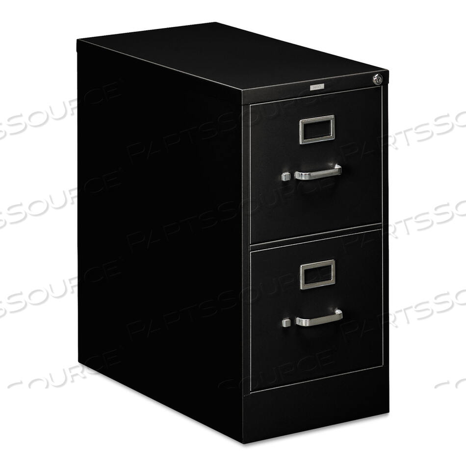 OEM#: H312.P.P310 SERIES VERTICAL FILE, 2 LETTER-SIZE FILE DRAWERS, BLACK, 15 X 26.5 X 29 by HON
