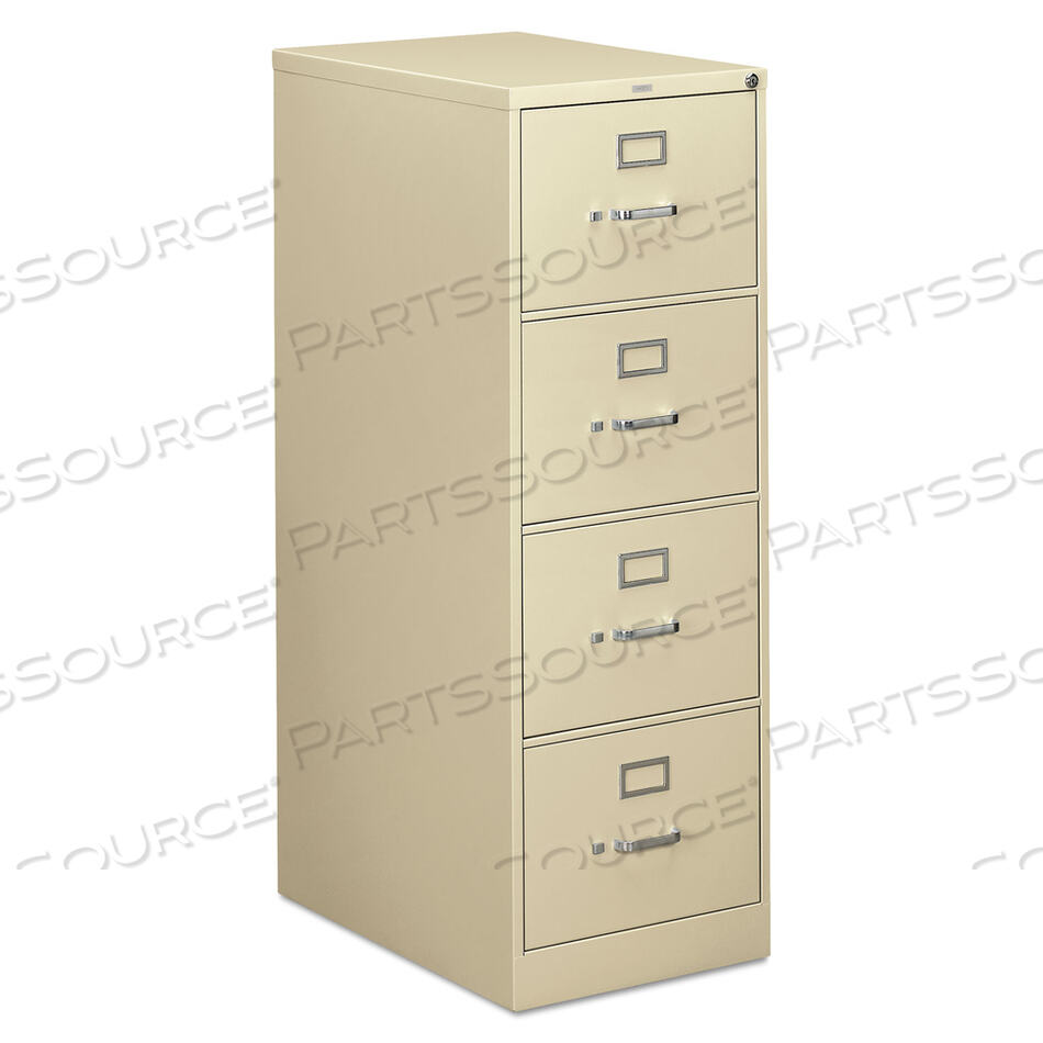 OEM#: H314C.P.L310 SERIES VERTICAL FILE, 4 LEGAL-SIZE FILE DRAWERS, PUTTY, 18.25 X 26.5 X 52 by HON