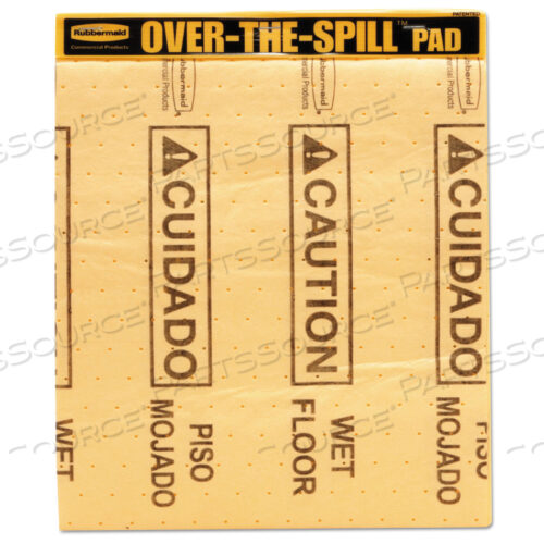OEM#: FG425400YELOVER-THE-SPILL PAD TABLET, 12 OZ, 16.5 X 14, 22/PACK by Rubbermaid Medical Division