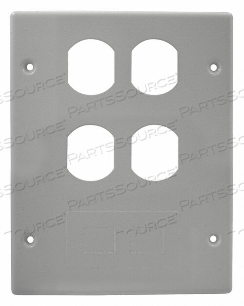 3 GANG COVER 2 DUPLEX 1 FURNITURE GRAY