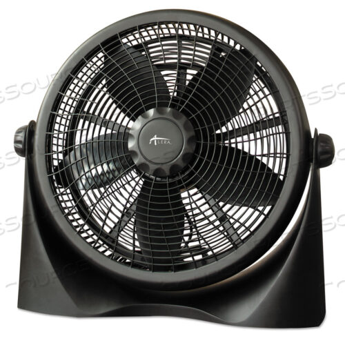OEM#: ALEFAN16316 SUPER-CIRCULATION 3-SPEED TILT FAN, PLASTIC, BLACK by Alera