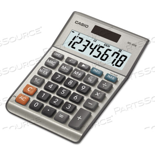 OEM#: MS80BMS-80B TAX AND CURRENCY CALCULATOR, 8-DIGIT LCD by Casio