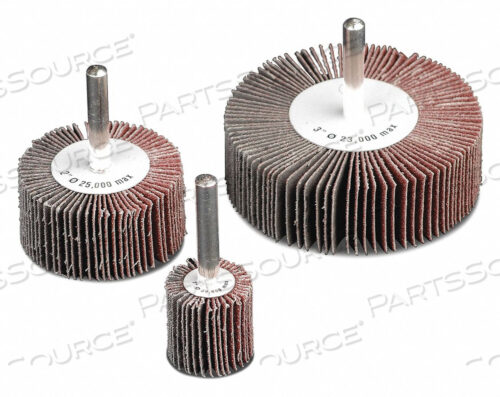 OEM#: 3992239922 CGW ALUMINUM OXIDE FLAP WHEELS, 1-1/2 X 1 X 1/4 , 80 GRIT, 10/BOX by CGW Abrasives