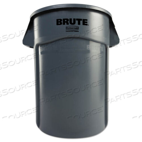 OEM#: FG264360GRAYVENTED ROUND BRUTE CONTAINER, 44 GAL, PLASTIC, GRAY by Rubbermaid Medical Division