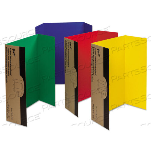 OEM#: 37654SPOTLIGHT CORRUGATED PRESENTATION DISPLAY BOARDS, 48 X 36, BLUE, GREEN, RED, YELLOW, 4/CARTON by Pacon