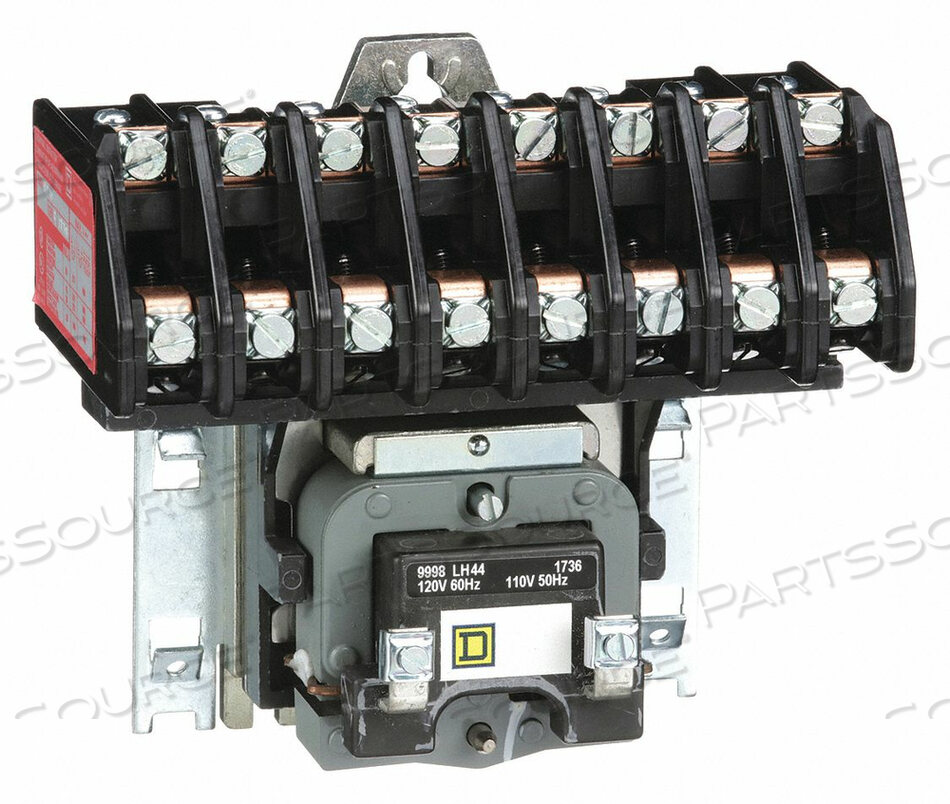 OEM#: 8903LO80V02H5205 LIGHTING CONTACTR 8P 120V OPEN ELECHELD by Square D