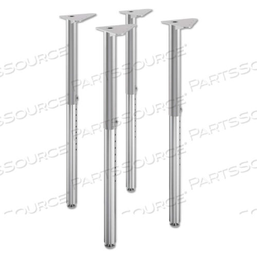 OEM#: HEB4LEG.T1BUILD ADJUSTABLE POST LEGS, 22 TO 34 HIGH, PLATINUM, 4/PACK by HON