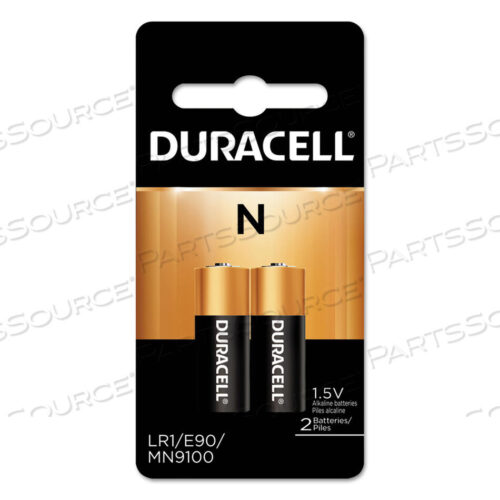 OEM#: MN9100B2PKSPECIALTY ALKALINE BATTERY, N, 1.5 V, 2/PACK by Duracell