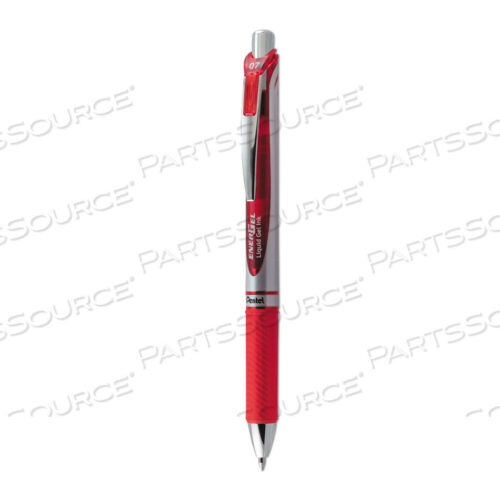OEM#: BL77BENERGEL RTX GEL PEN, RETRACTABLE, MEDIUM 0.7 MM, RED INK, RED/GRAY BARREL by Pentel of America