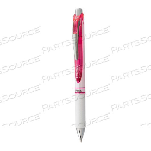 OEM#: BL77PW-PENERGEL RTX GEL PEN, RETRACTABLE, MEDIUM 0.7 MM, PINK INK, WHITE/PINK BARREL by Pentel of America