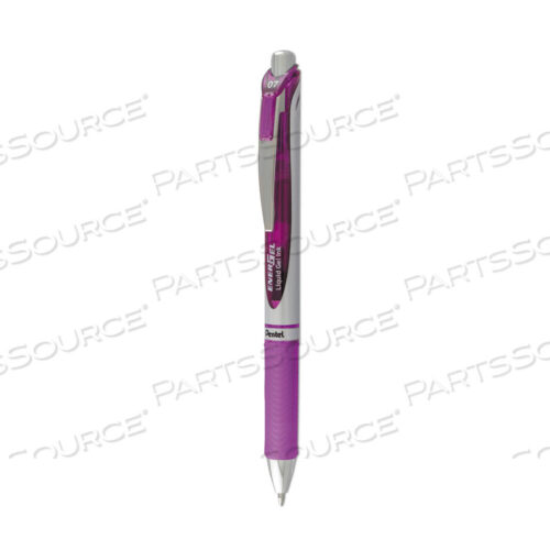 OEM#: BL77VENERGEL RTX GEL PEN, RETRACTABLE, MEDIUM 0.7 MM, VIOLET INK, VIOLET/GRAY BARREL by Pentel of America