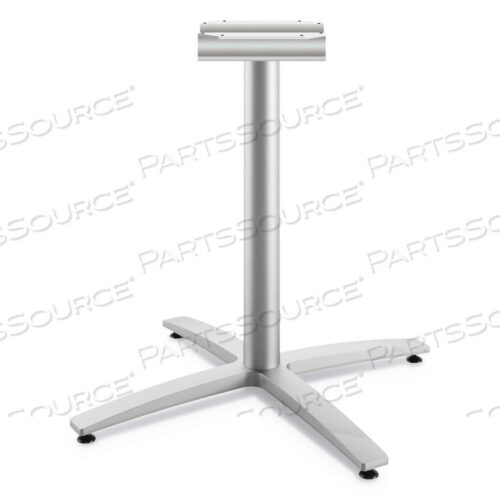 OEM#: HBTTX30L.PR8BETWEEN SEATED-HEIGHT X-BASE FOR 42 TABLE TOPS, 32.68W X 29.57H, SILVER by HON