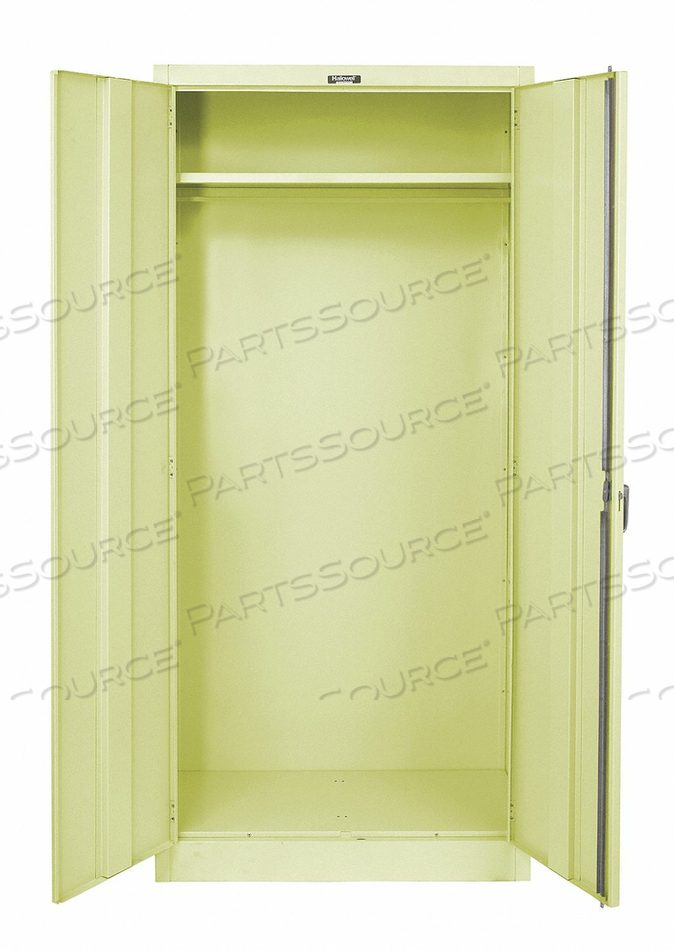 OEM#: 845W24PT800 SERIES SOLID DOOR WARDROBE CABINET, 48X24X78 PARCHMENT, UNASSEMBLED by Hallowell