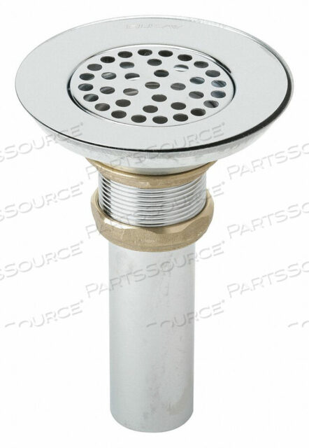 OEM#: LK18CHROME DRAIN FITTING W/PERFORATED 3 GRID STRAINER FOR KITCHEN by Elkay