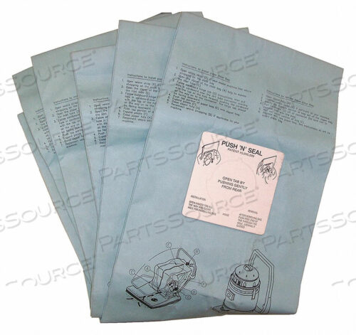 OEM#: 332844COMVAC DISPOSABLE BAGS, 5 BAGS by Bissell Commercial