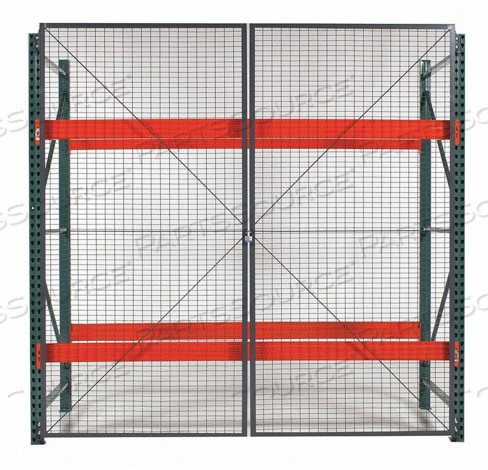 OEM#: BACK3612SWIRE MESH SIDE PANEL W/MOUNTING CLIPS - FOR 36D X 144H PALLET RACK by WireCrafters