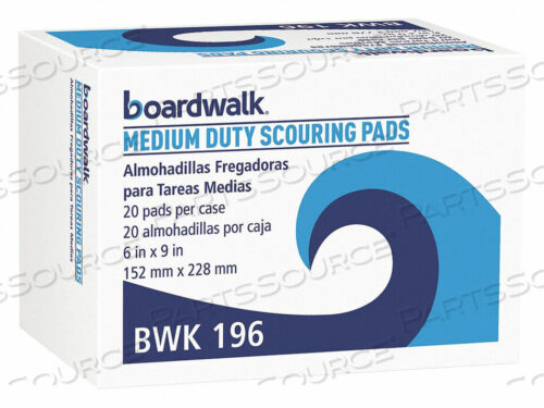 OEM#: BWK196DUTY SCOUR PAD GREEN 6 X9 PK20 by Boardwalk