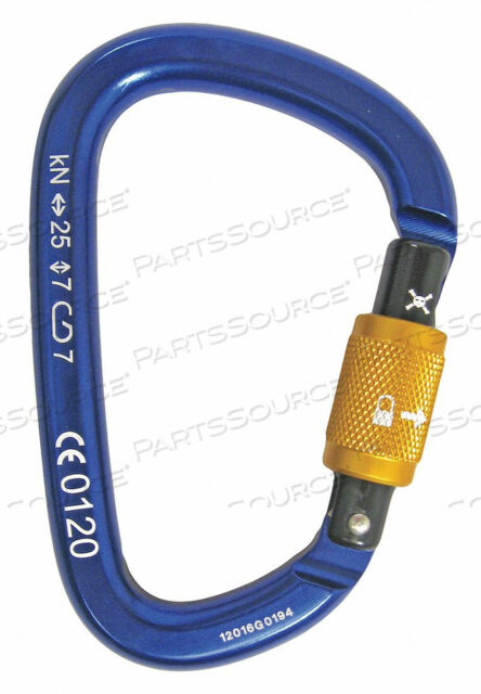 CARABINER SCREWLOCK ALUM STRENGTH 25 KN