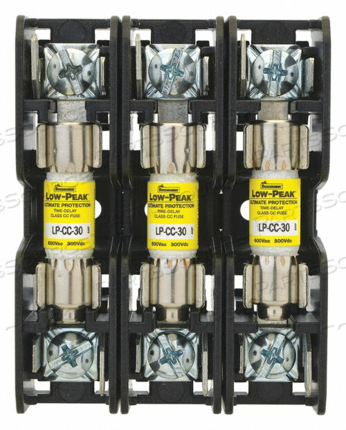 OEM#: BCM603-3SQFUSE BLOCK 0 TO 30A CC 3 POLE by Cooper Bussmann