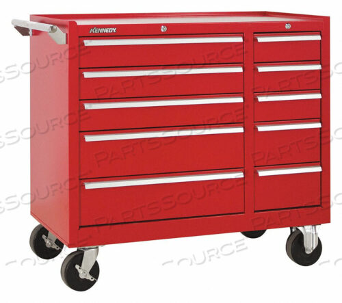 OEM#: 310XRK1800 SERIES 39-3/8W X 18D X 35H 10 DRAWER RED ROLLER CABINET by Kennedy Manufacturing