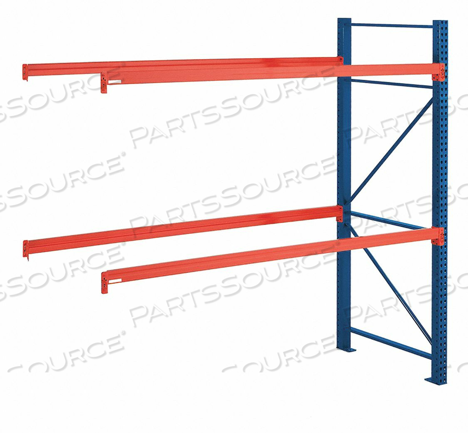 OEM#: AP42096M400096ASK2000 PALLET RACK 96X42X96 ADD-ON UNIT - BLUE/ORANGE - 5080 LBS. CAP. by Steel King