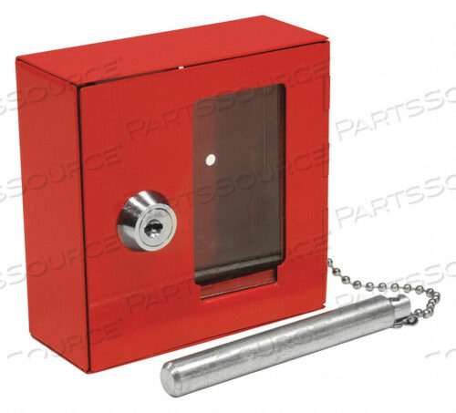 OEM#: AX11838BREAKABLE EMERGENCY KEY BOX WITH ATTACHED HAMMER B STYLE, 3-15/16W X 1-9/16D X 3-15/16H by Barska