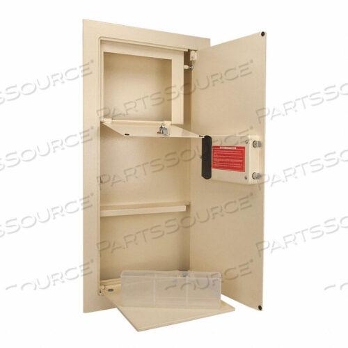 OEM#: AX12408WALL SAFE WITH BIOMETRIC LOCK 31-1/2 X 3-13/16 X 15-1/2 BLACK by Barska