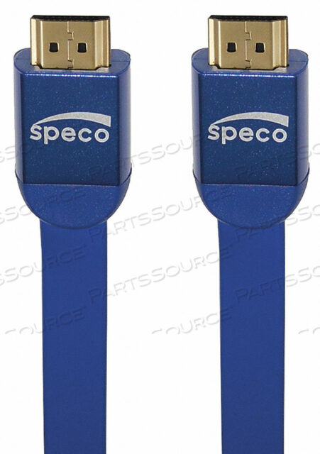 FLAT HDMI CABLE 10 FT L BLUE DUAL SHLD