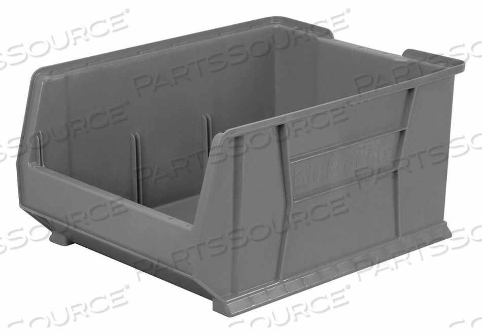 OEM#: 30289GREYSUPER-SIZE AKROBIN PLASTIC STACKING BIN, 18-1/4W X 23-7/8D X 12H, GRAY by Akro-Mils / Myers Industries, Inc