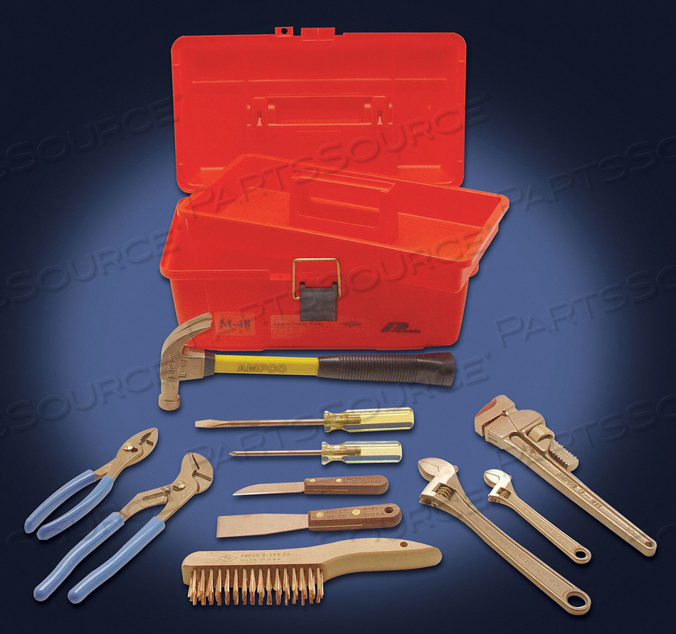 OEM#: M-48HAZMAT NONSPARKING TOOL SET 11 PC. by Ampco Safety Tools