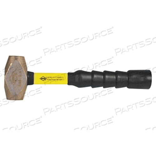 OEM#: 6894176CLASSIC NUPLAGLAS NON-SPARKING BRASS HAMMER, 4 LB HEAD, 12 IN FIBERGLASS HANDLE, SUPER GRIP by Nupla