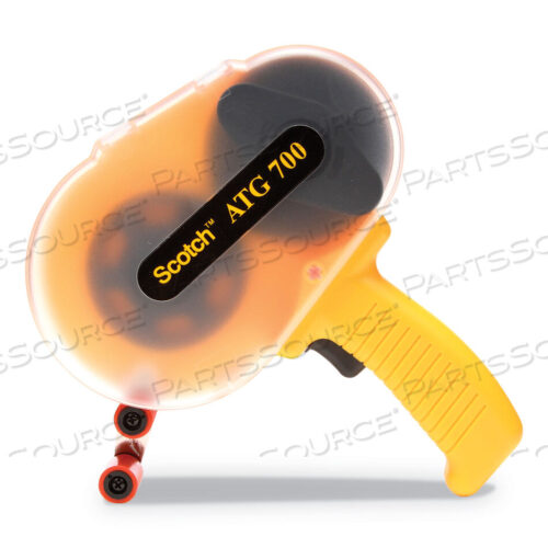 OEM#: ATG700ADHESIVE TRANSFER TAPE APPLICATOR, FOR ROLLS UP TO 0.5 TO X 1,296, YELLOW by 3M Consumer