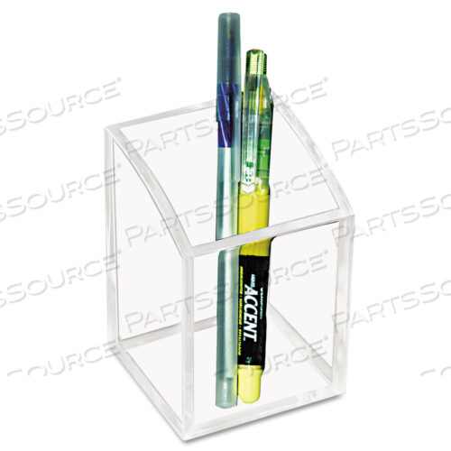 OEM#: AD-20ACRYLIC PENCIL CUP, 2.75 X 2.75 X 4, CLEAR by Kantek