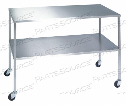 OEM#: 8399STAINLESS STEEL INSTRUMENT TABLE WITH SHELF - 72L X 24W X 34H by Lakeside Manufacturing, Inc.