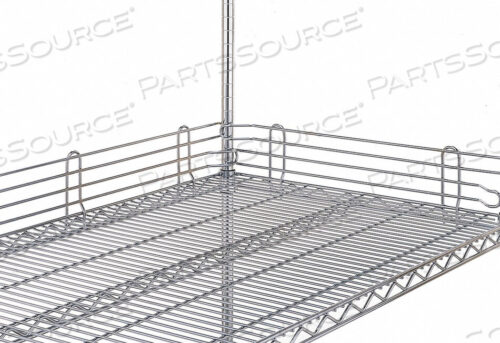 OEM#: L24N-4CSHELF SIDE/BACK LEDGE 4 H X 24 IN W PK2 by Intermetro Industries (Emerson)